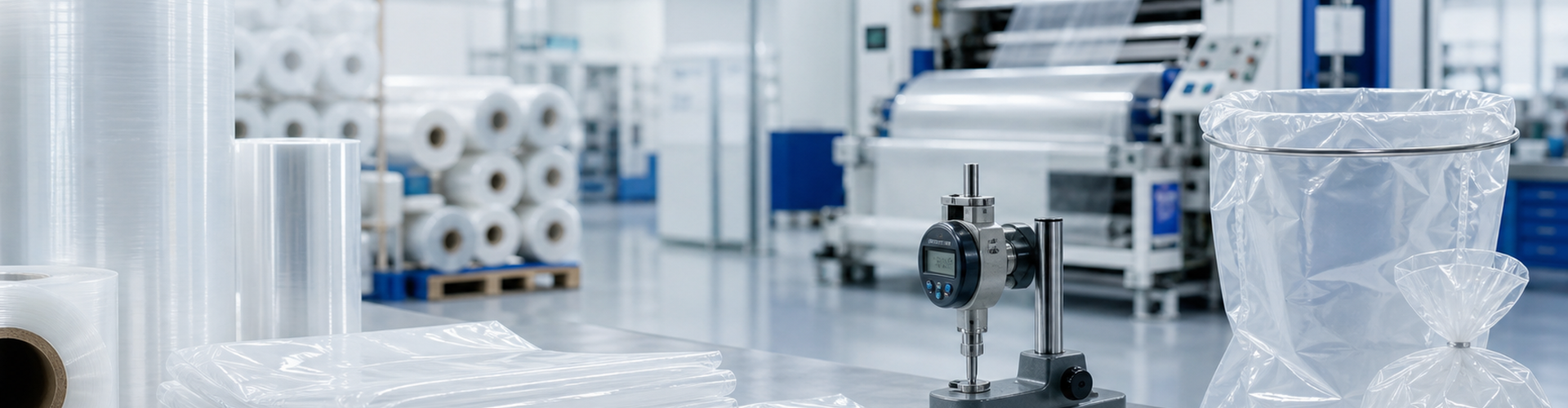 KUNYA plastic film production and quality inspection
